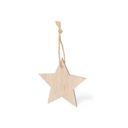 Adorno Natalício em Madeira Natural - 4 Designs Únicos