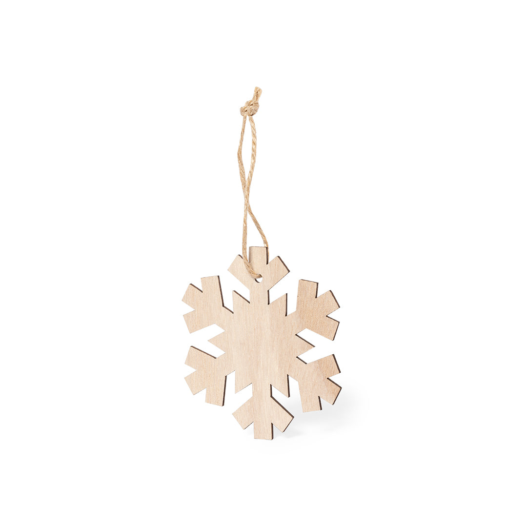 Adorno Natalício em Madeira Natural - 4 Designs Únicos
