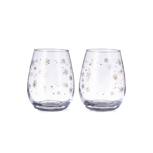 Conjunto de 2 Copos de Neve em Cristal 500ml