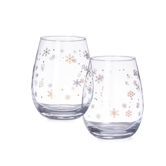 Conjunto de 2 Copos de Neve em Cristal 500ml