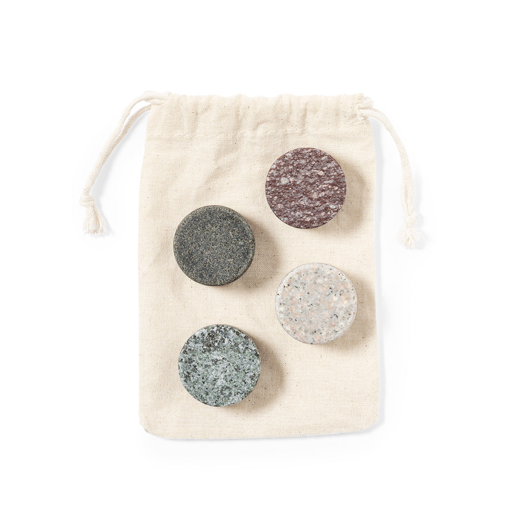 Set Glamer de 4 Cubos de Granito Reutilizáveis