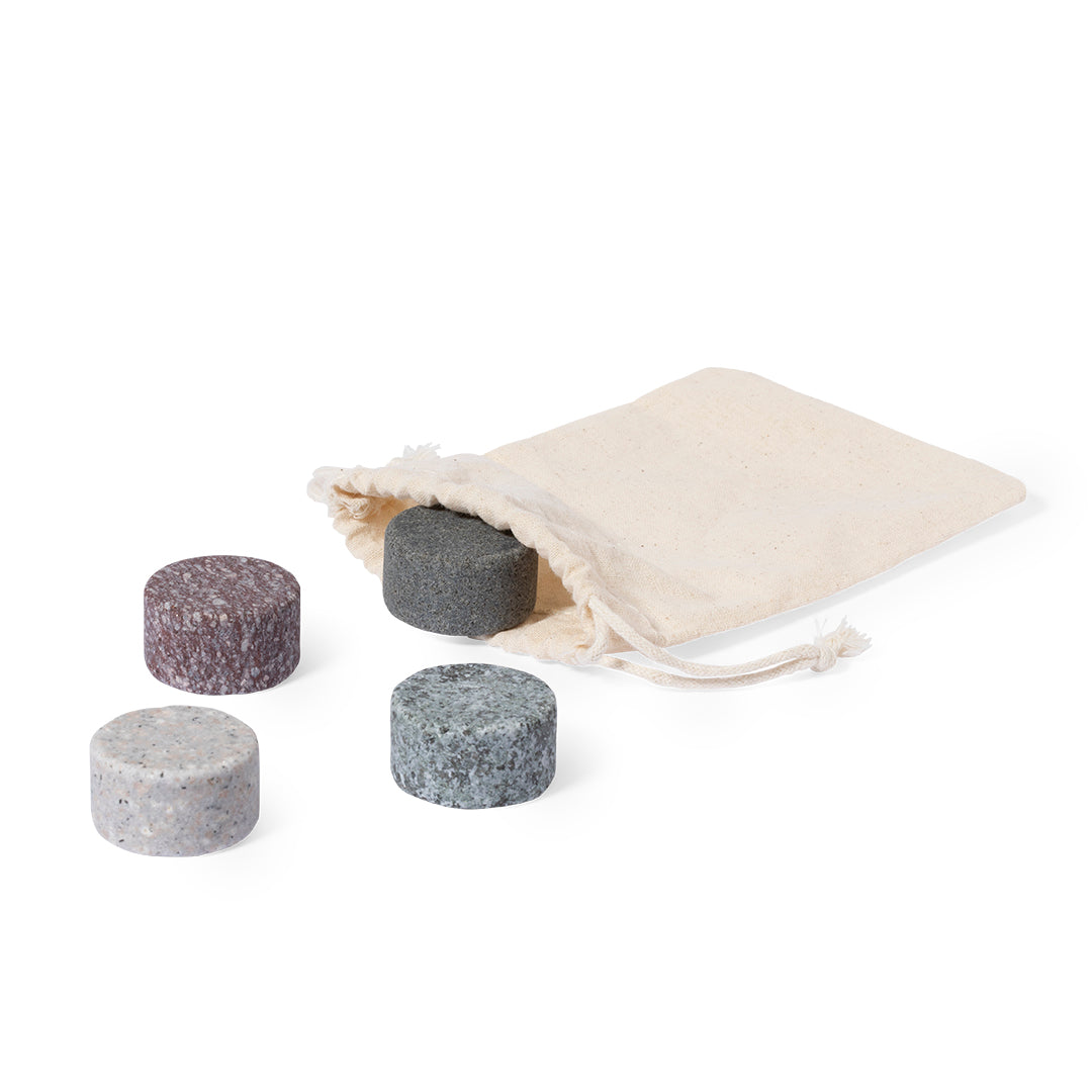 Set Glamer de 4 Cubos de Granito Reutilizáveis