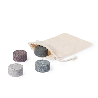 Set Glamer de 4 Cubos de Granito Reutilizáveis
