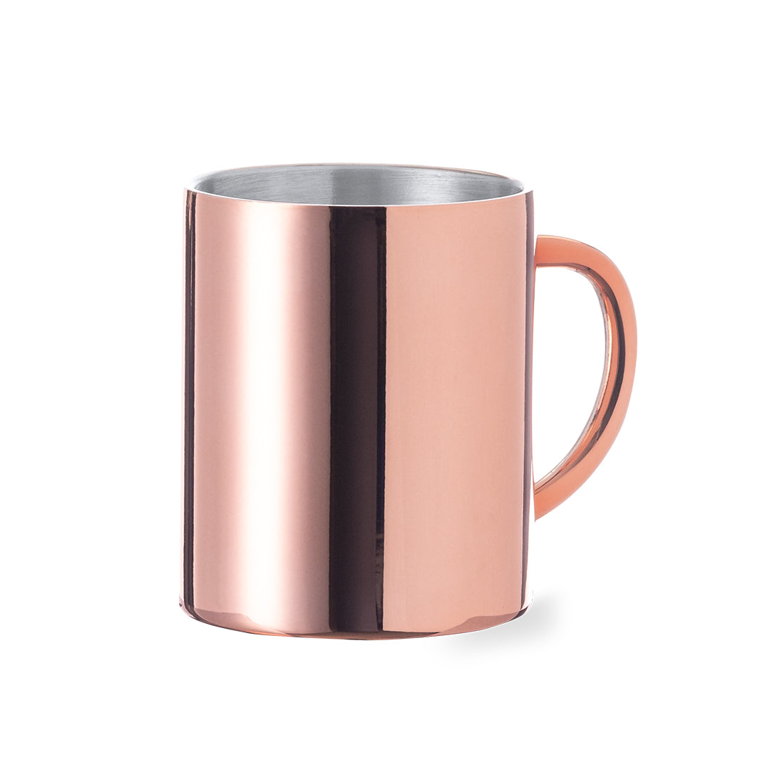 Caneca Belon em Aço Inox com Revestimento de Cobre