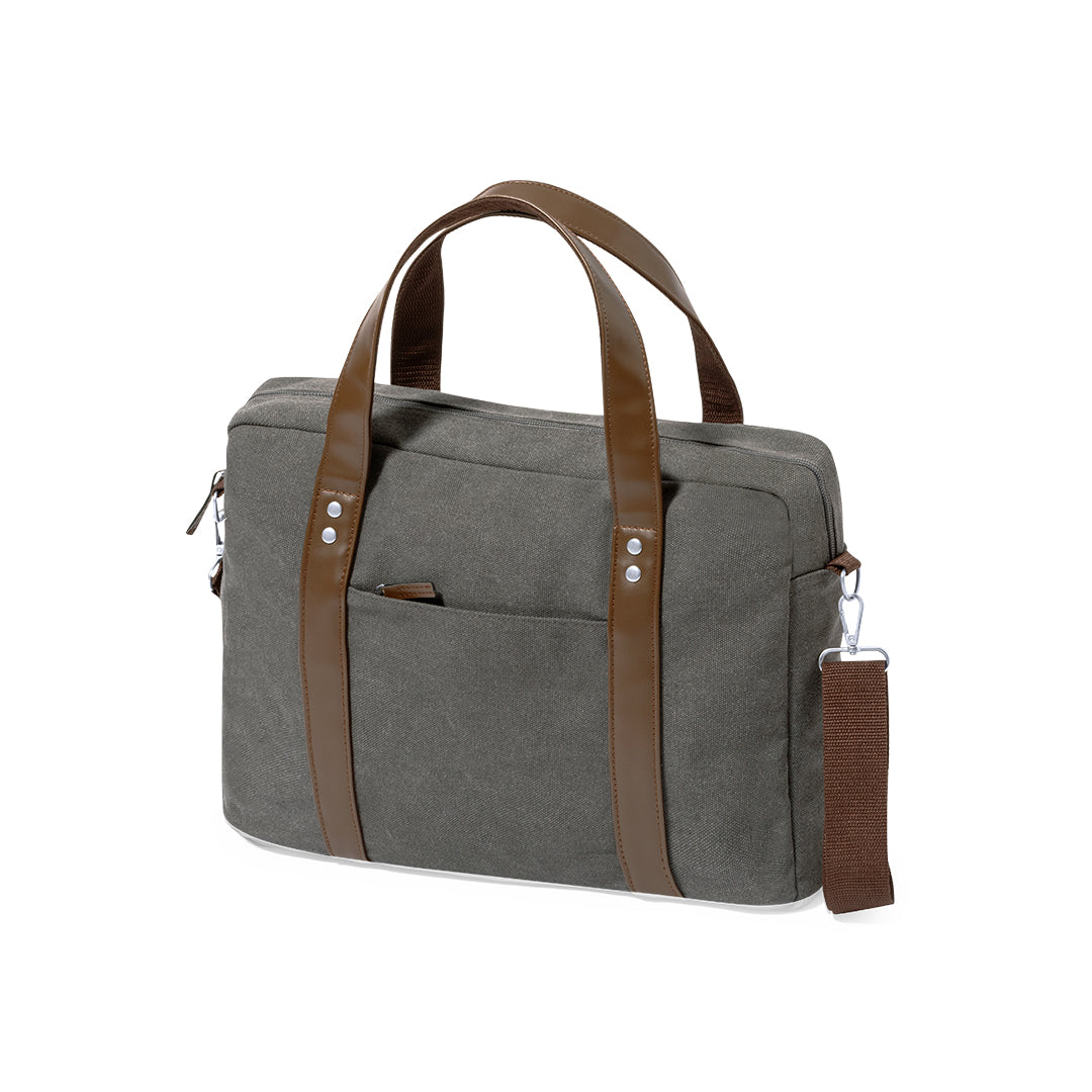 Portadocumentos Tramez em Canvas Cinzento Resistente