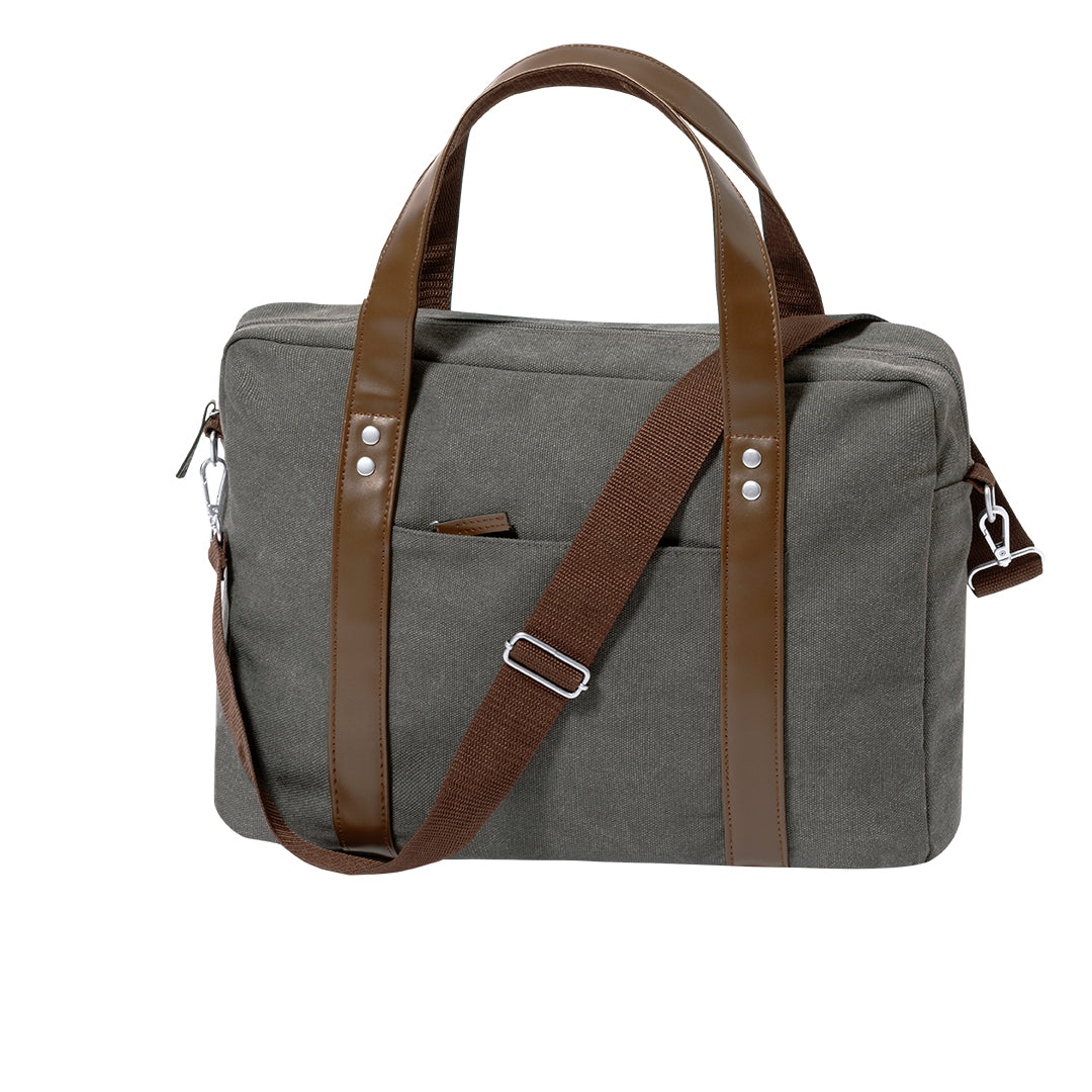 Portadocumentos Tramez em Canvas Cinzento Resistente