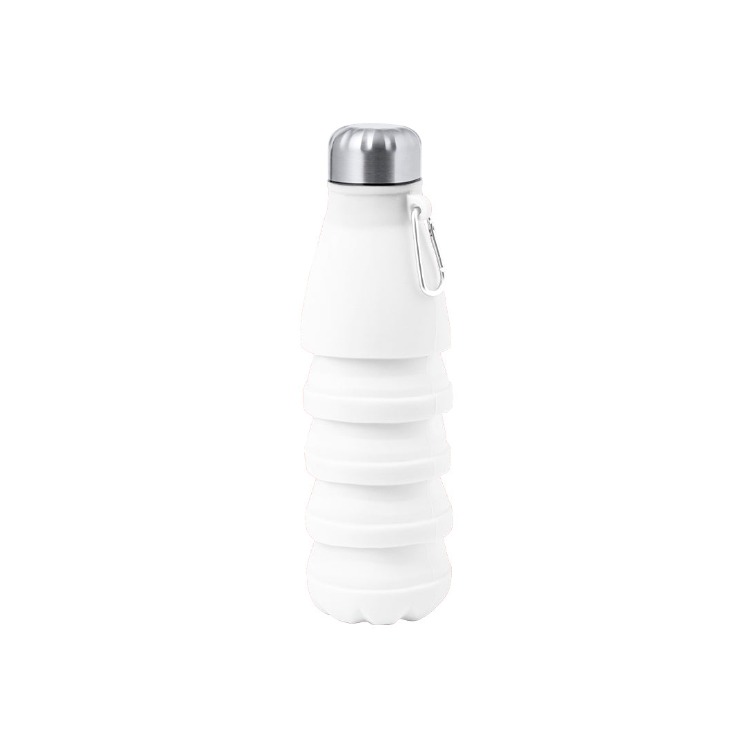 Bidão Plegável Fael 550 ml em Silicone com Mosquetão