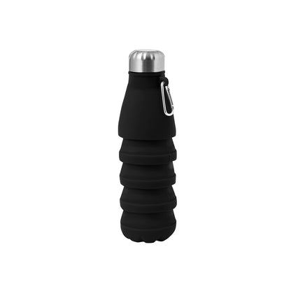 Bidão Plegável Fael 550 ml em Silicone com Mosquetão