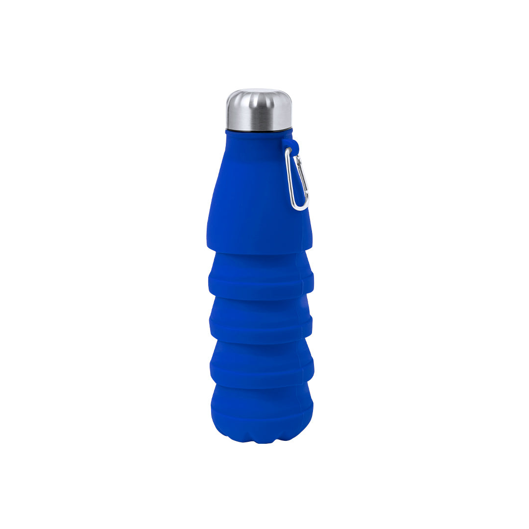 Bidão Plegável Fael 550 ml em Silicone com Mosquetão
