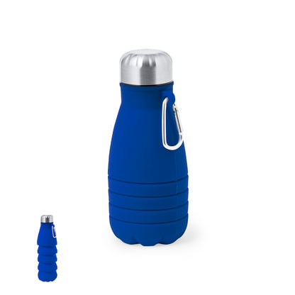 Bidão Plegável Fael 550 ml em Silicone com Mosquetão