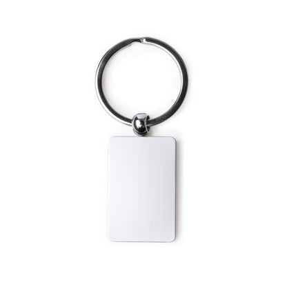 Chaveiro Metálico com Placa de Aço Inoxidável