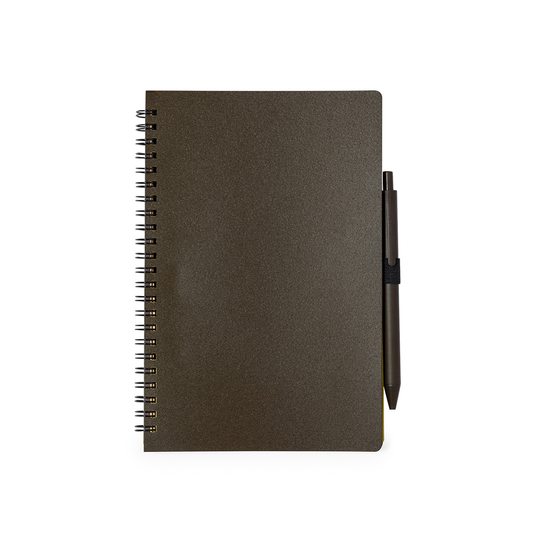 Conjunto Ecológico de Caderno e Caneta em Fibra de Café