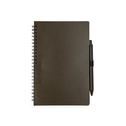Conjunto Ecológico de Caderno e Caneta em Fibra de Café