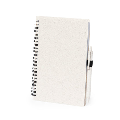 Conjunto Eco de Caderno e Caneta em Caña de Trigo