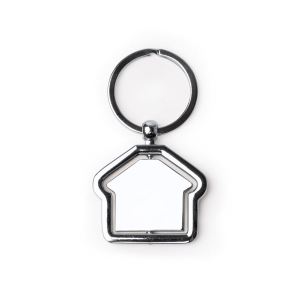 Chaveiro em Metal com Formato de Casa