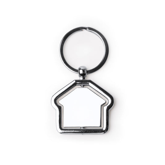 Chaveiro em Metal com Formato de Casa