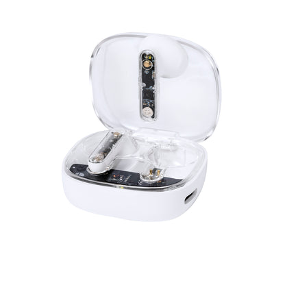 Auriculares Bluetooth 5.3 Transparente com Controlo Tátil