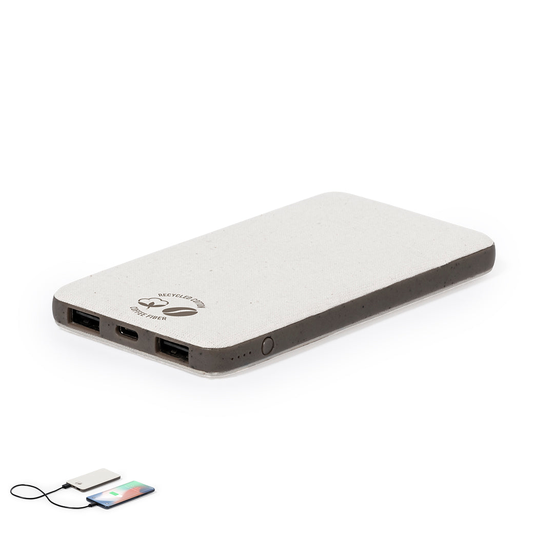 Power Bank Mayer 5000mAh Sustentável com Fibra de Café