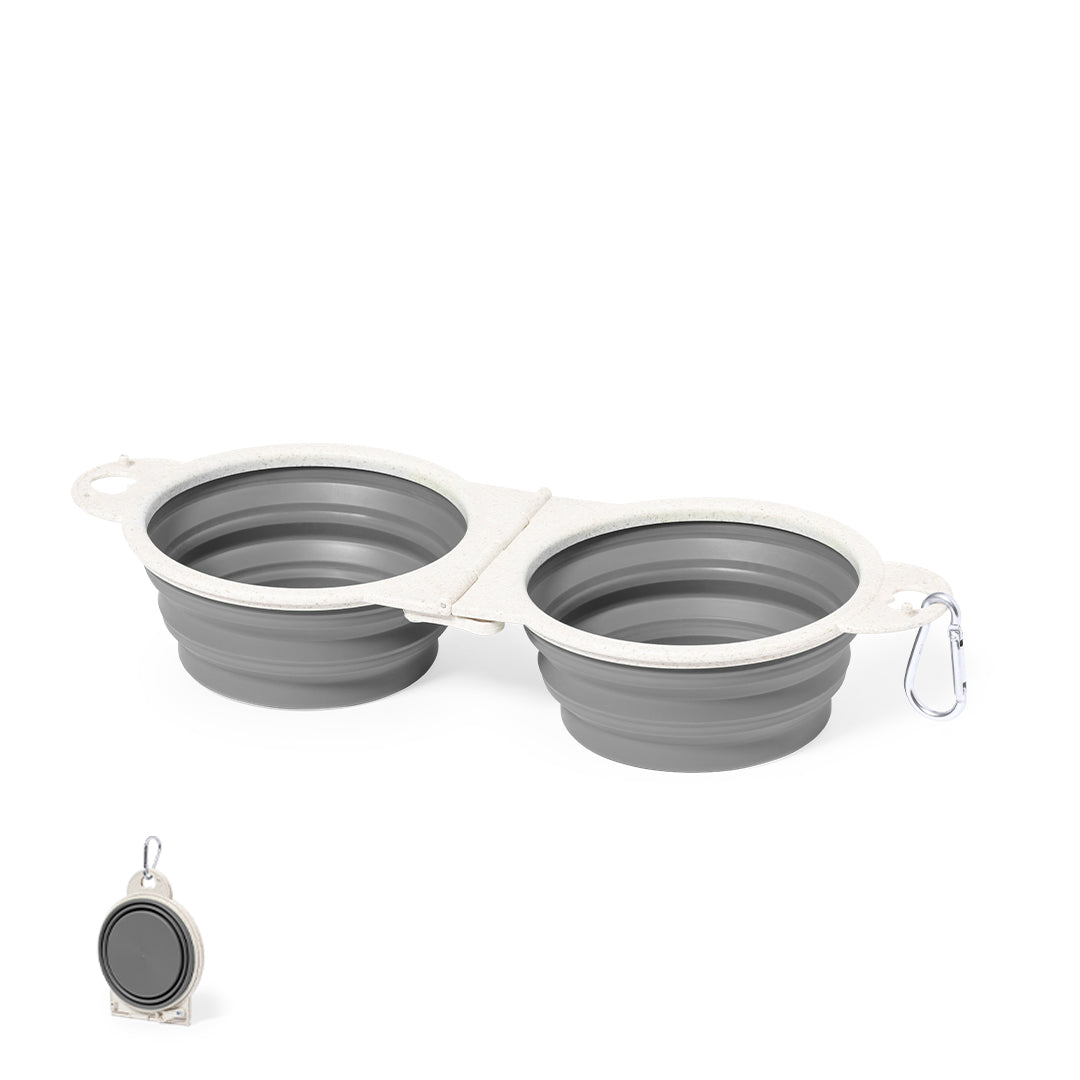 Tigela Dobrável de Palha de Trigo para Animais