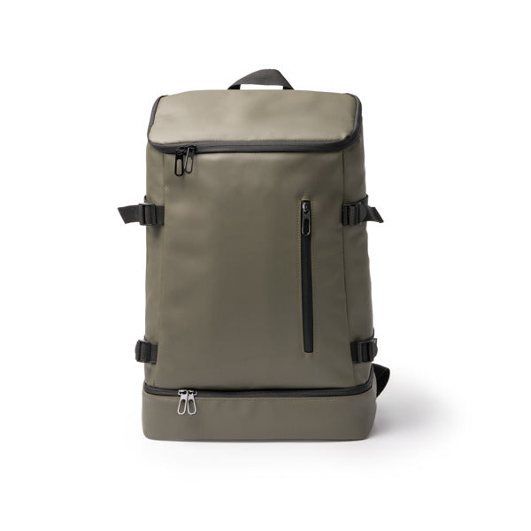 Mochila de Poliéster com Compartimento para Laptop e Zíper