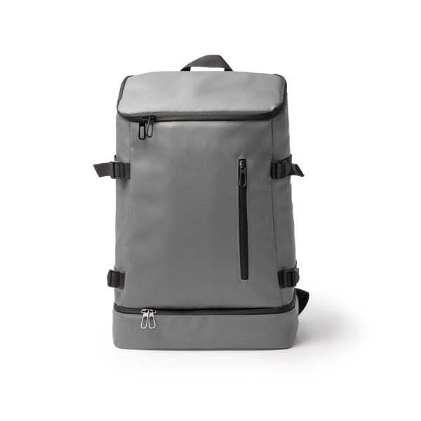 Mochila de Poliéster com Compartimento para Laptop e Zíper