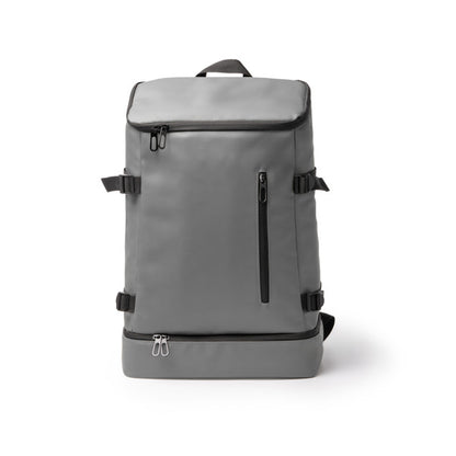 Mochila de Poliéster com Compartimento para Laptop e Zíper