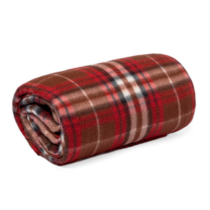 Manta RPET Tartan Bicolor Compacta e Sustentável