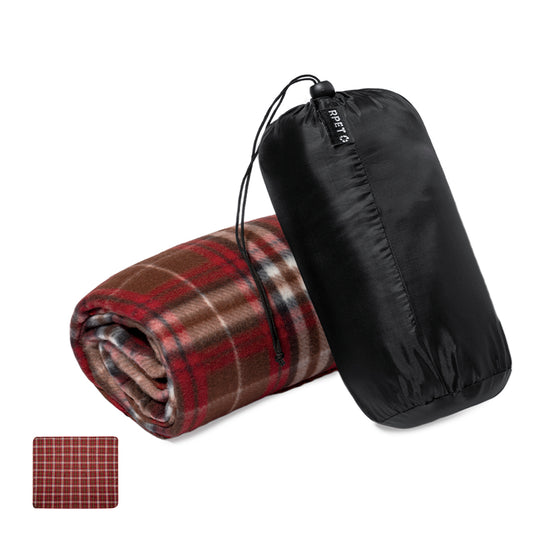 Manta RPET Tartan Bicolor Compacta e Sustentável