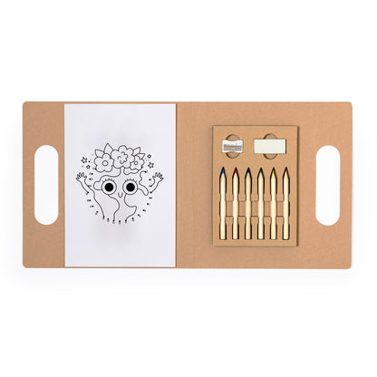 Set de Colorir Clumber em Cartão Reciclado