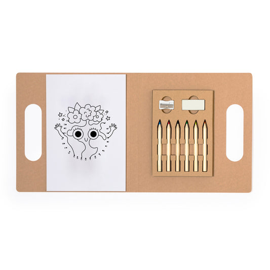 Set de Colorir Clumber em Cartão Reciclado