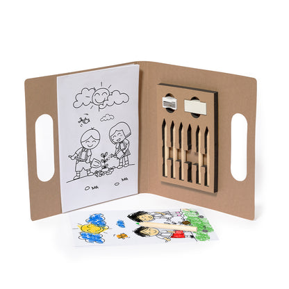 Set de Colorir Clumber em Cartão Reciclado