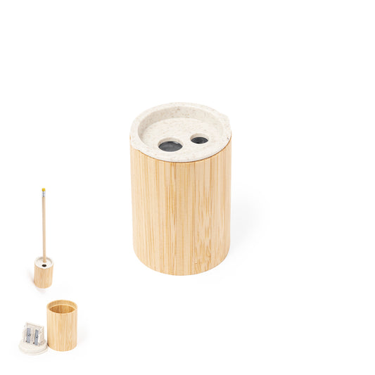 Afiador Ecológico de Palha de Trigo e Bambu