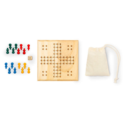 Jogo de Parchis em Madeira Thumper para 2-4 Jogadores