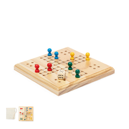 Jogo de Parchis em Madeira Thumper para 2-4 Jogadores