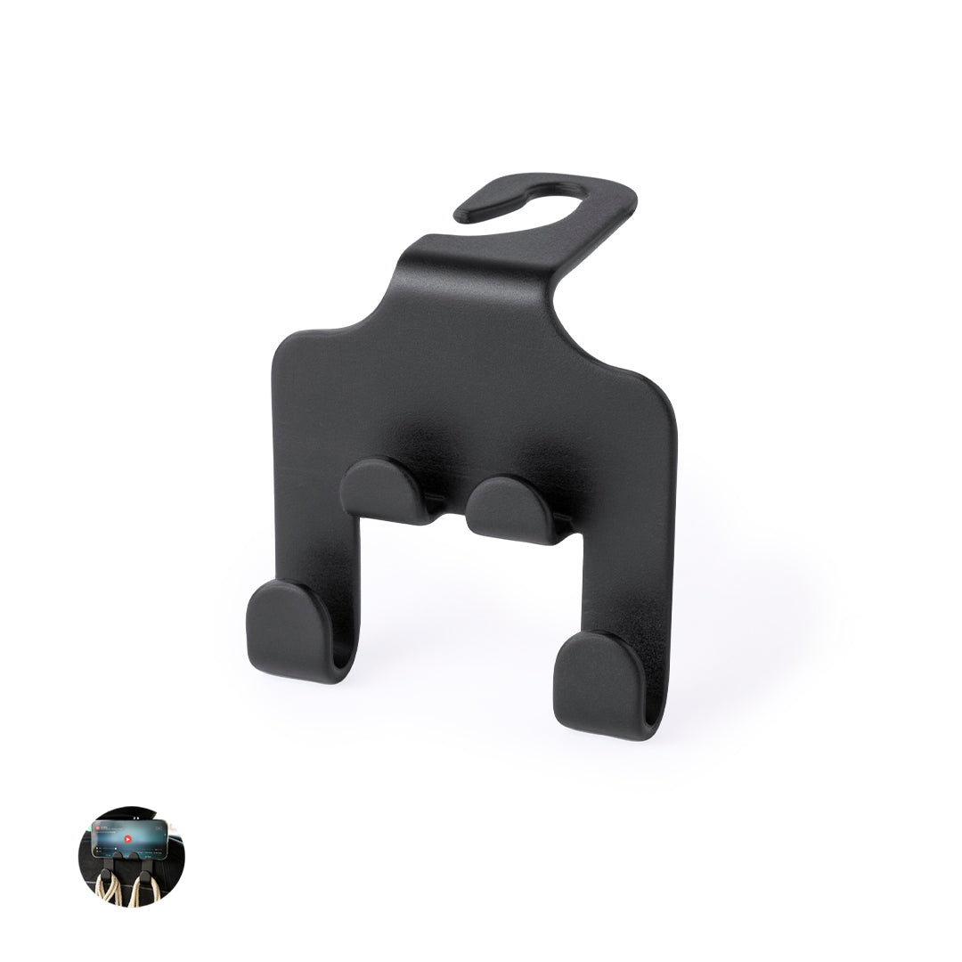 Suporte Resistente para Carro com Ganchos e Suporte Móvel