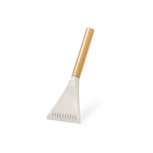 Raspador de Gelo Ecológico em Bambu e Palha de Trigo