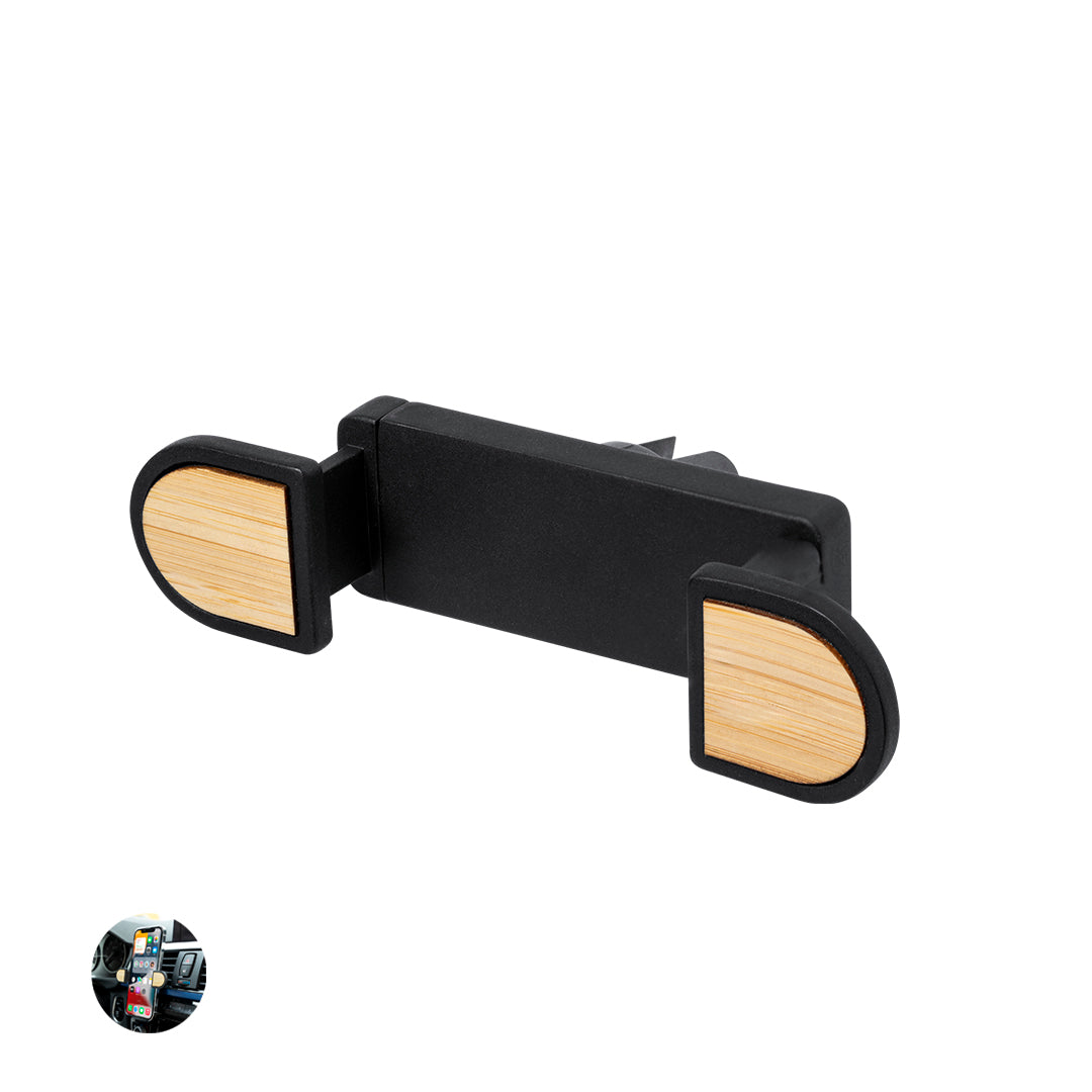 Suporte Ajustável para Smartphone com Acabamento em Bambu