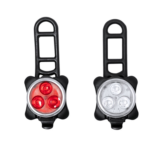 Kit de Luzes de Segurança para Bicicleta Recarregável