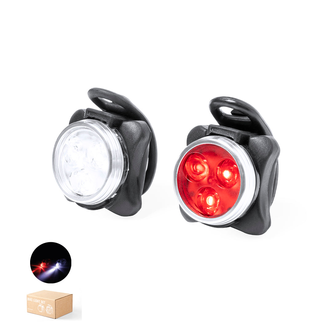 Kit de Luzes de Segurança para Bicicleta Recarregável