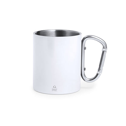 Caneca Inox Reciclada 300ml com Mosquetão