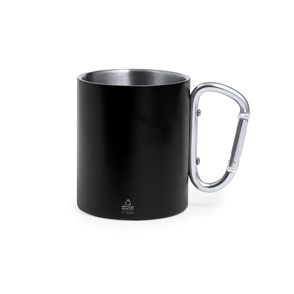 Caneca Inox Reciclada 300ml com Mosquetão