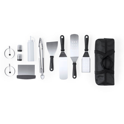 Conjunto Barbecue Raiken em Aço Inox com 11 Peças