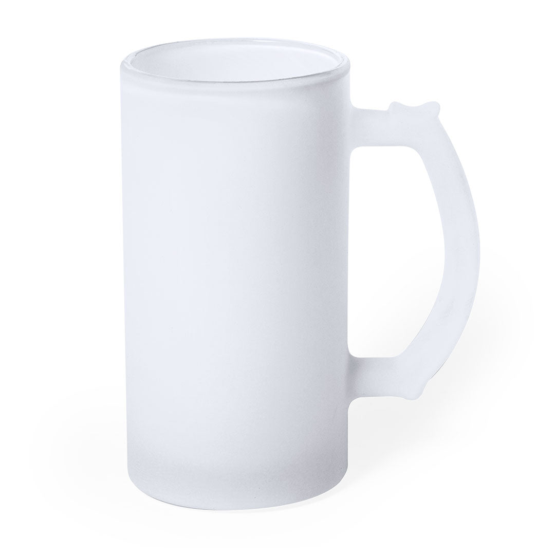 Caneca de Vidro Mate 500ml para Sublimação