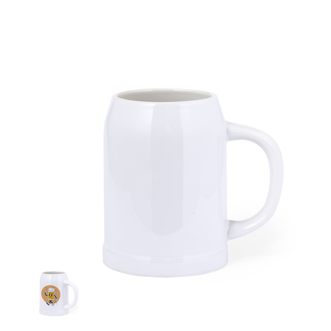 Caneca de Cerâmica Elegante para Apreciadores de Cerveja