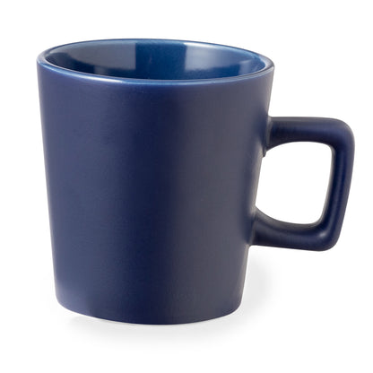 Caneca de Cerâmica Colorida com Pega Quadrada - 300ml