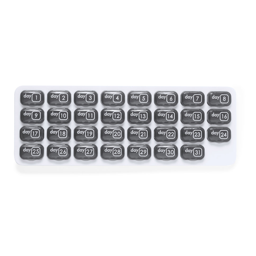 Pastillero Mensal Organizador com 31 Compartimentos