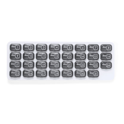 Pastillero Mensal Organizador com 31 Compartimentos