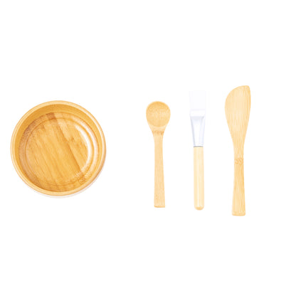 Set Completo de Máscara em Bambu - 4 Peças Elegantes