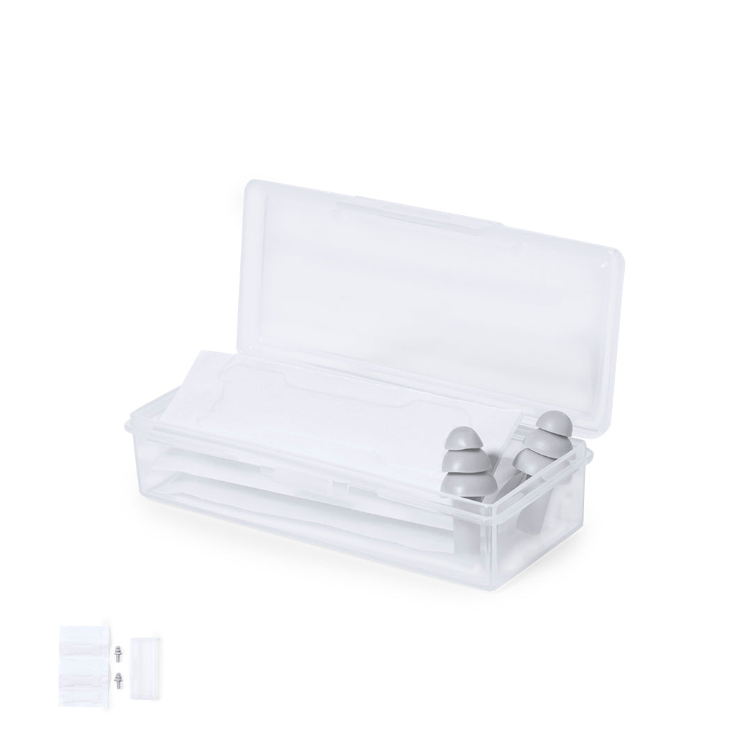 Kit Prático de Descanso com Tampões e Tiras Nasais