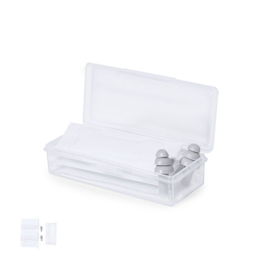 Kit Prático de Descanso com Tampões e Tiras Nasais